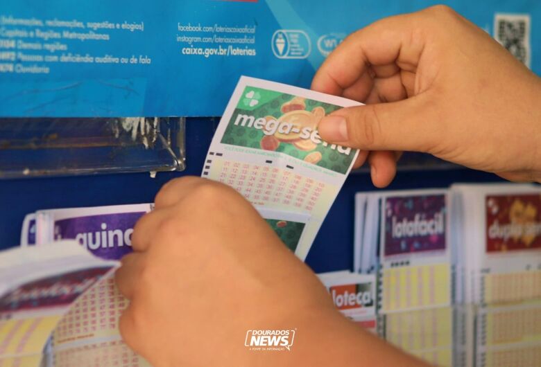 Apostas feitas em MS acertaram cinco, de seis dezenas da Mega - Crédito: Clara Medeiros/Arquivo/Dourados News