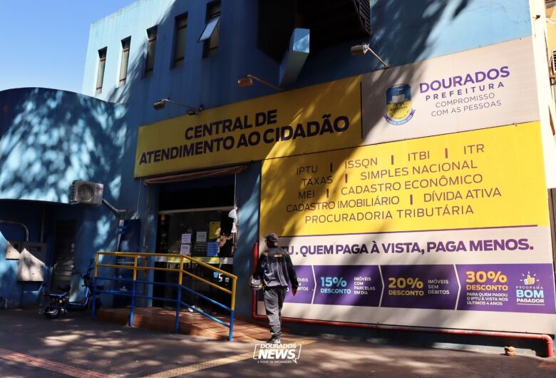 Proposta é que locais como a Central do Cidadão atendam em dois períodos - Crédito: Clara Medeiros/Dourados News/Arquivo
