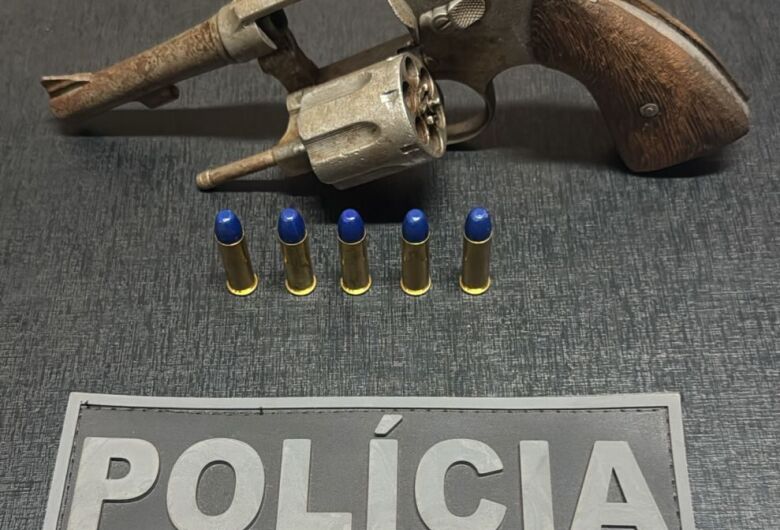 Arma apreendida na ação - Crédito: Divulgação PMMS