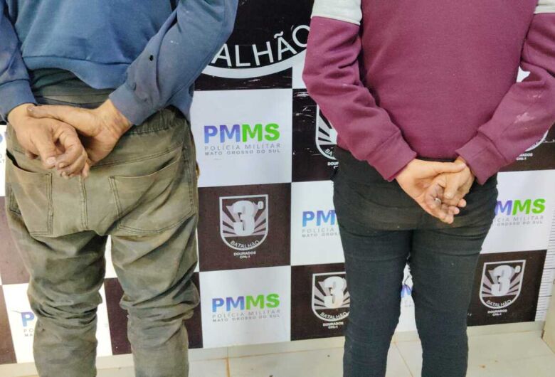 Ambos foram autuados em flagrante por furto. - Crédito: Osvaldo Duarte/Dourados News