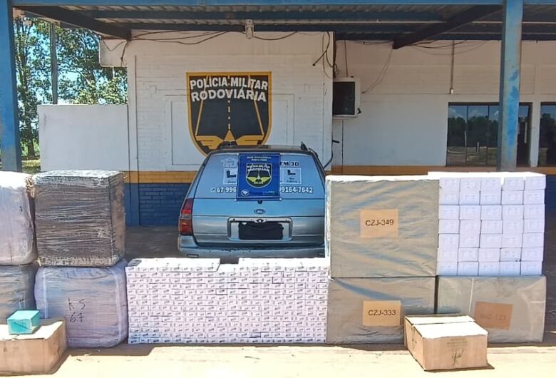 Mercadoria apreendida na ação - Crédito: Divulgação BPMRv