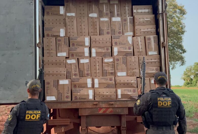 Material apreendido foi avaliado em aproximadamente R$ 2,2 milhões - Crédito: Divulgação/DOF