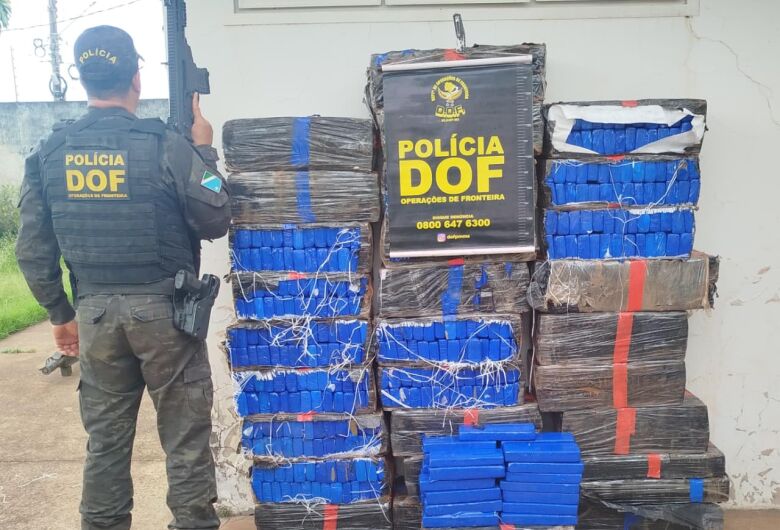 489 quilos de maconha foram apreendidos - Crédito: Divulgação/DOF