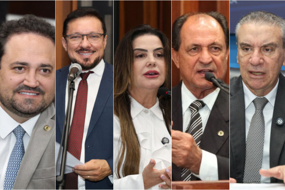 Cinco deputados estaduais se filiarão ao PL - Foto: Montagem / fotos Alems