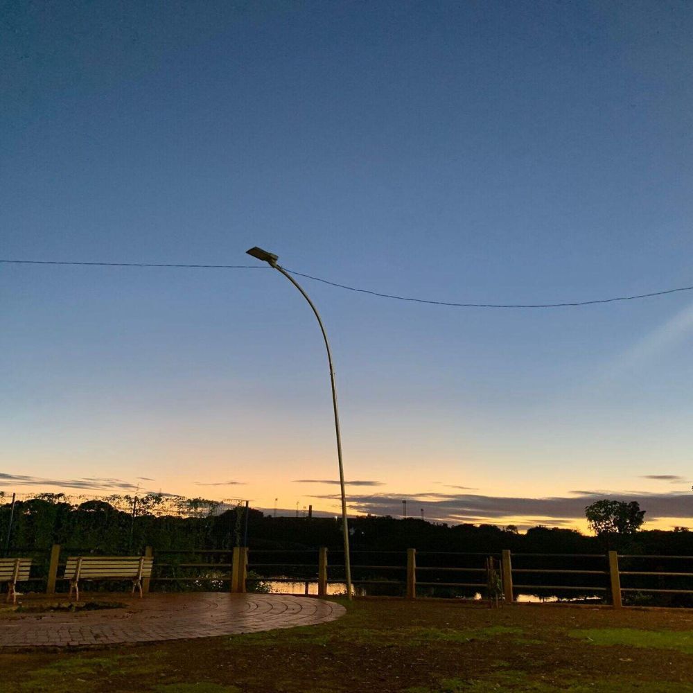 Início do dia no Lago do Amor, ponto turístico da Capital (Foto: Gabriel Neris)