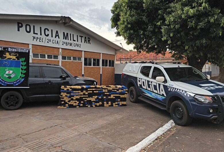 Droga apreendida pela polícia - Crédito: Divulgação