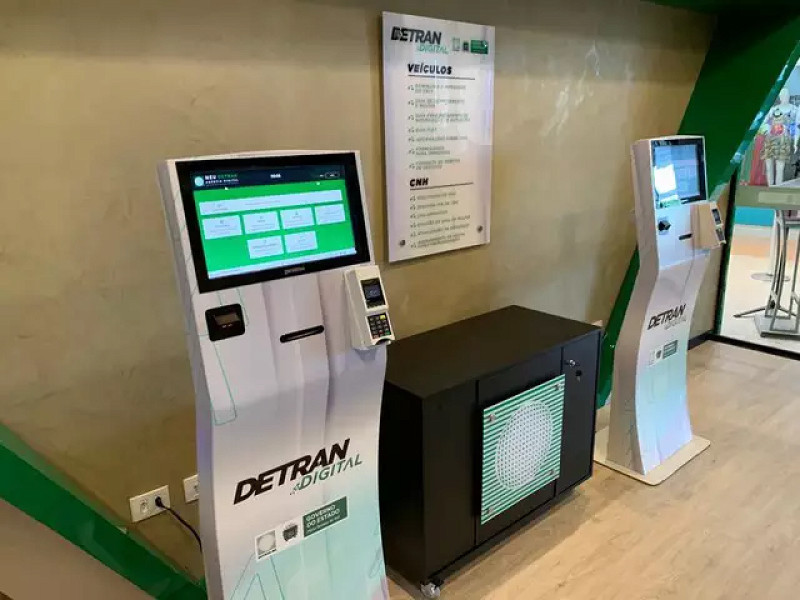 Totem de autoatendimento do Detran-MS (Foto: Divulgação)