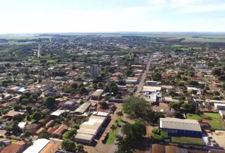 Imagem aérea do município de Maracaju, a 159 km da Capital. - Crédito: (Arquivo).