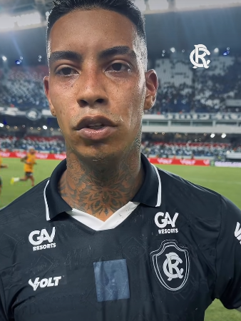 Autor de um dos gols, Alef Manga fala após o triunfo do Remo (Foto: Reprodução/Facebook do Remo)