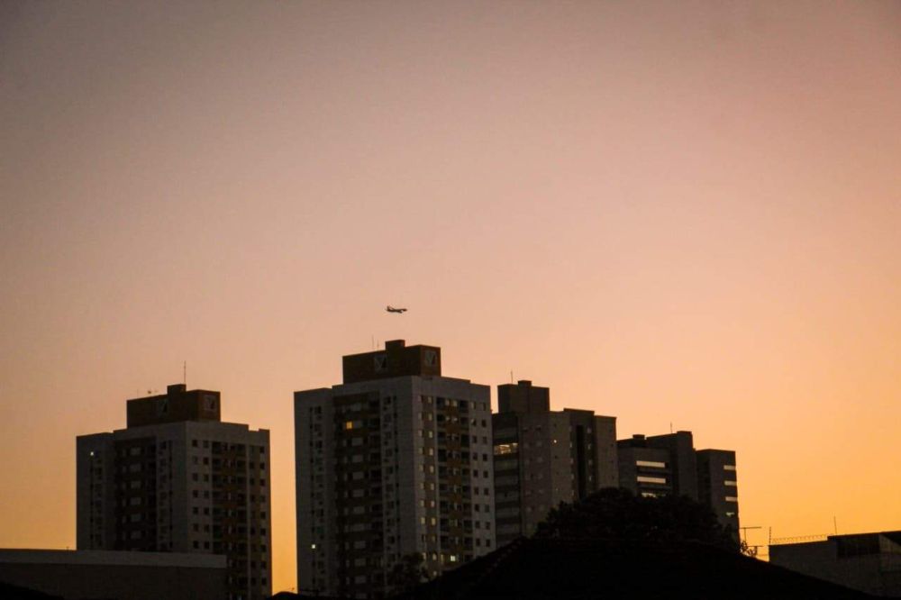 No amanhecer em Campo Grande, previsão é de tempo seco e calor (Foto: Juliano Almeida)