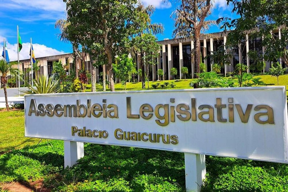 Entrada da Assembleia Legislativa de Mato Grosso do Sul (Foto: Reprodução)