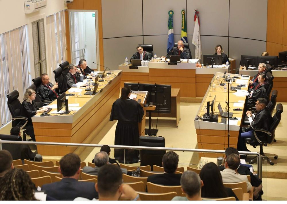 Sessão da 5ª Câmara Cível do Tribunal de Justiça de Mato Grosso do Sul. (Foto: TJMS)